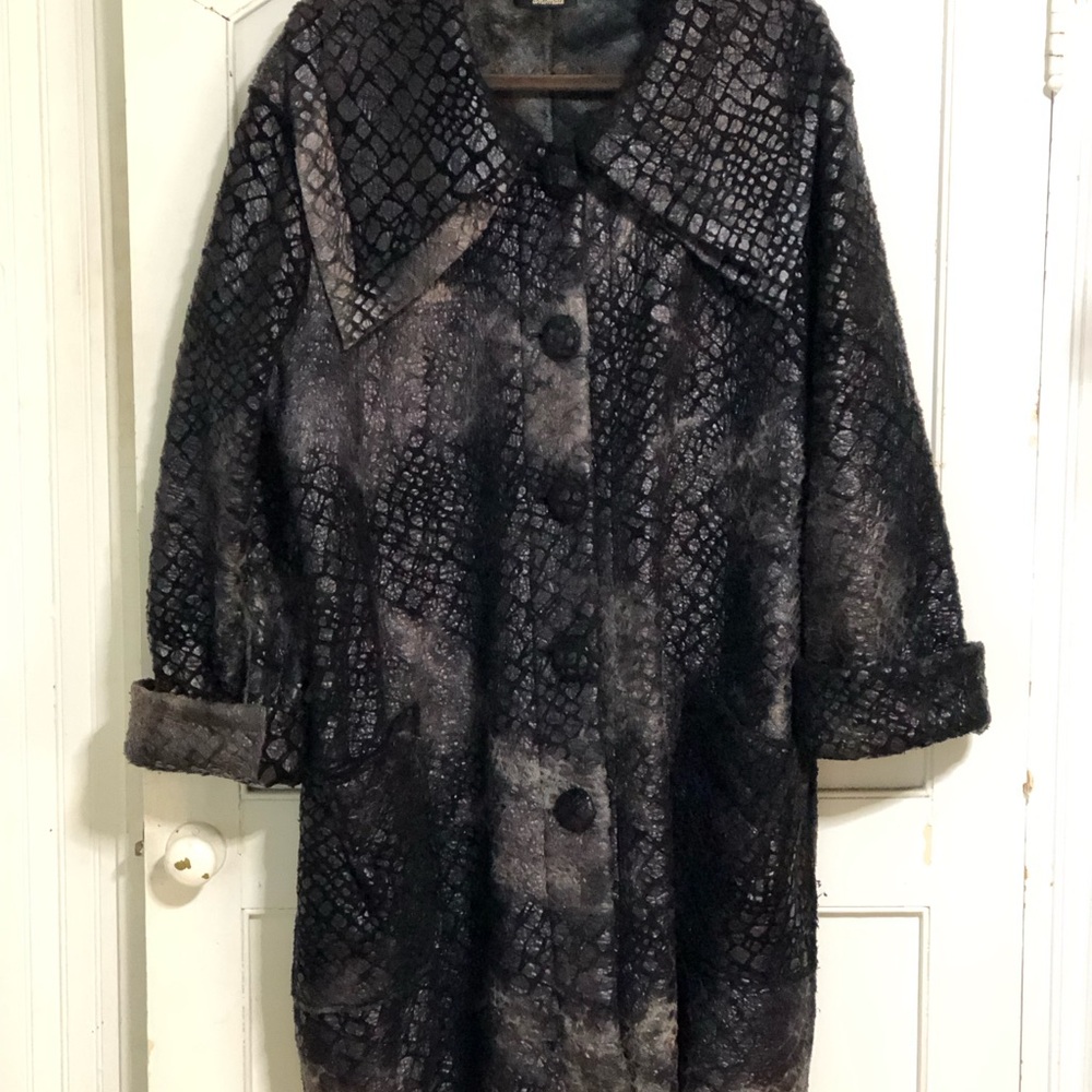Animale France Black Snake Texture Jacket size 14